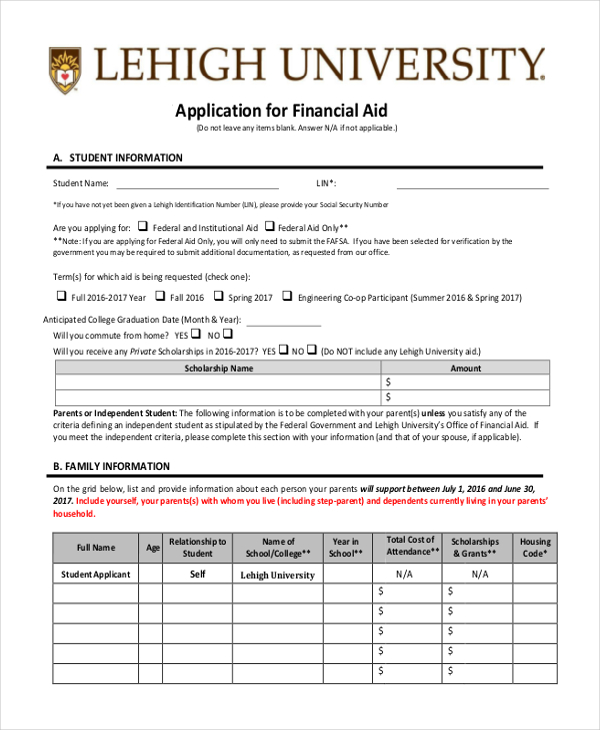 Free 18 Sample Financial Forms In Pdf Ms Word Excel 8428