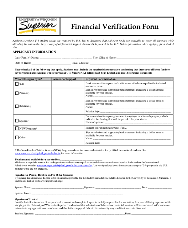 FREE 18+ Sample Financial Forms in PDF | MS Word | Excel