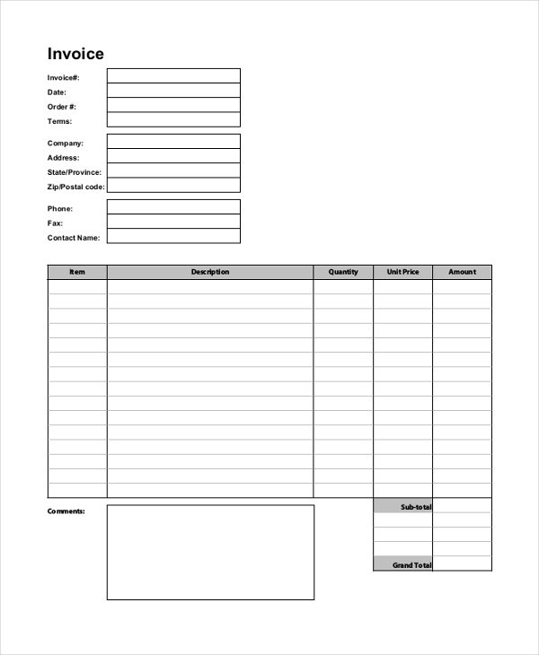 free business invoice