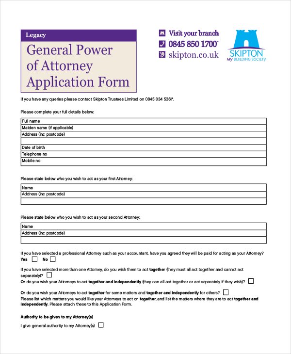 FREE 11+ Sample General Power of Attorney Forms in PDF | MS Word