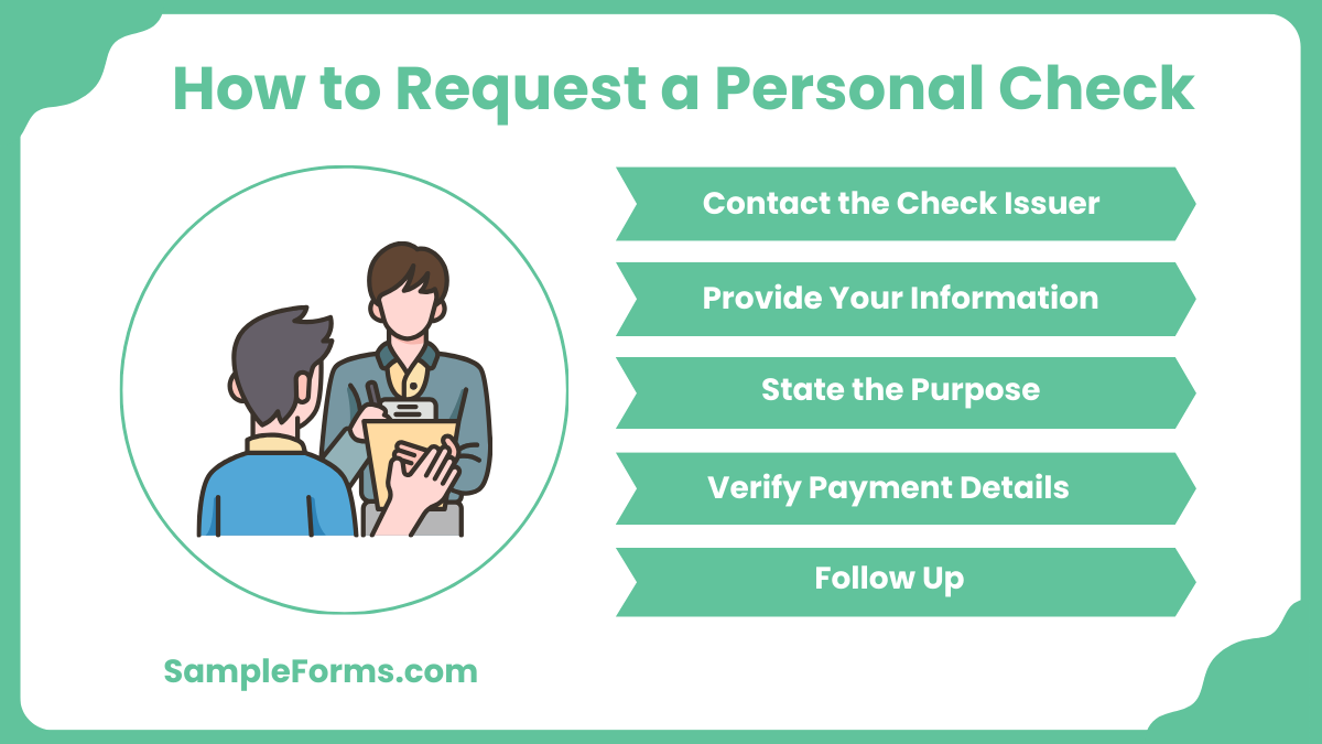 how to request a personal check