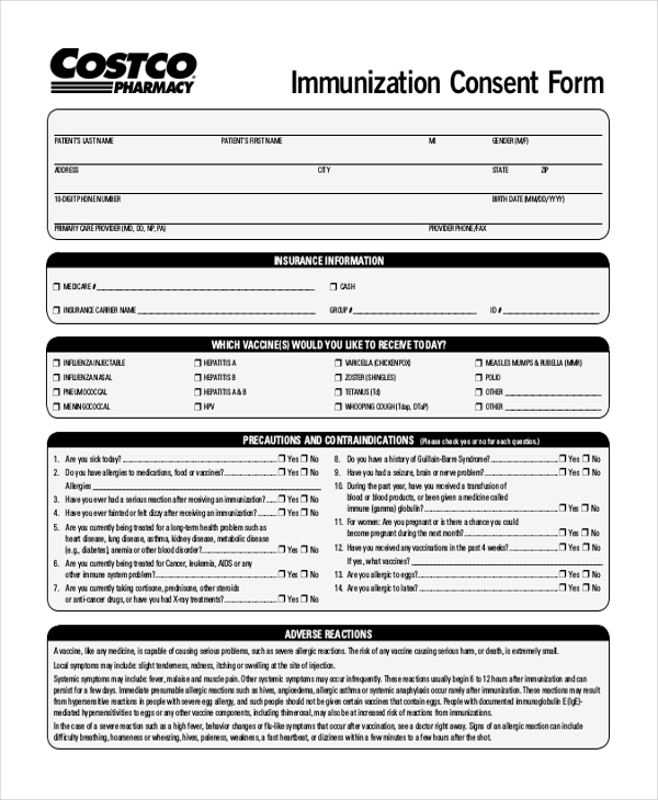 FREE 13 Sample Consent Forms In PDF Excel MS Word