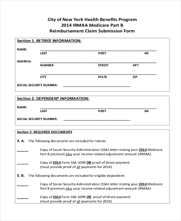 FREE 10+ Sample Medicare Forms in PDF MS Word