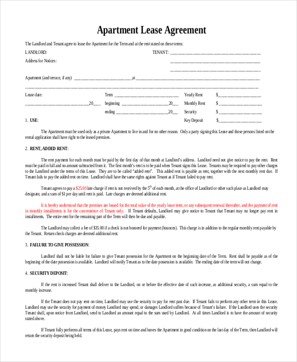 FREE 8+ Sample MonthtoMonth Lease Agreement Forms in PDF MS Word