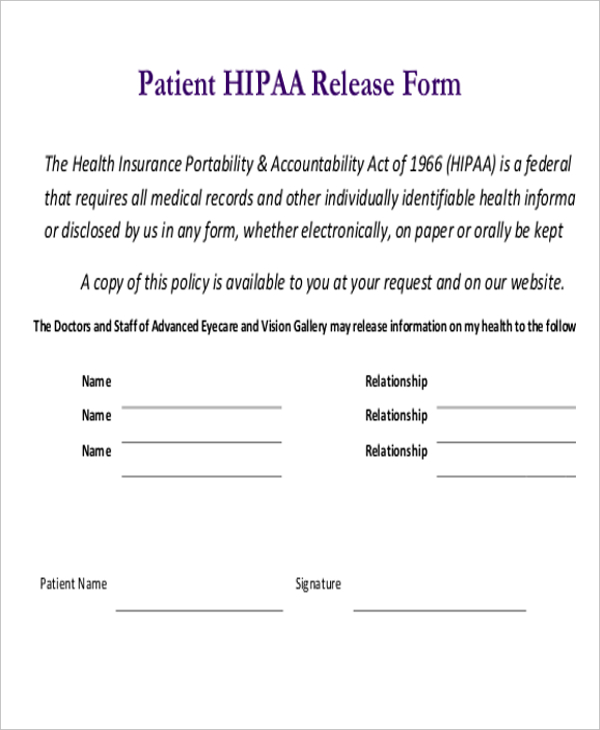 Oca Official Form No  960 Authorization For Release