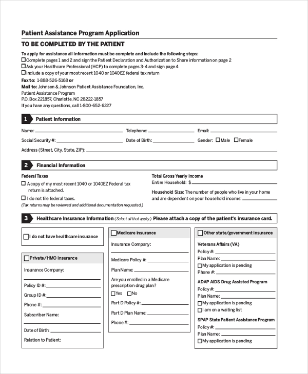 free-9-sample-medicare-application-forms-in-pdf-ms-word