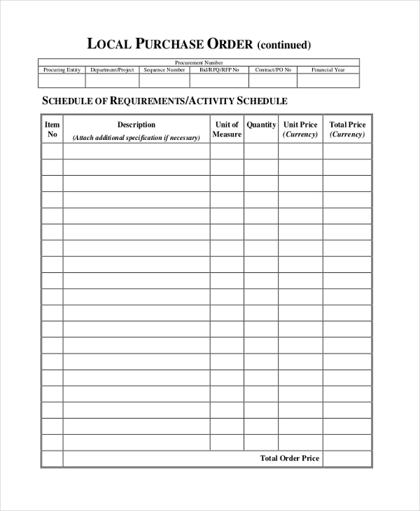 purchase order acceptance form