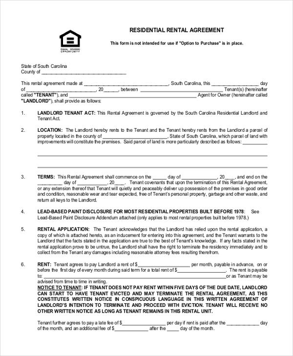 residential rental agreement2