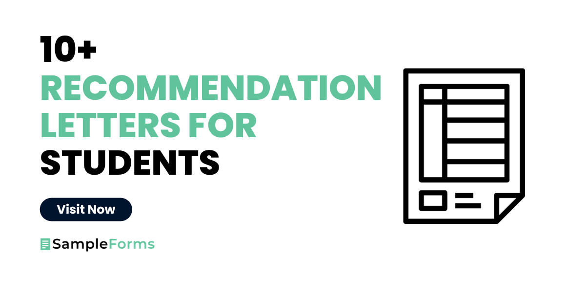 recommendation letters for students