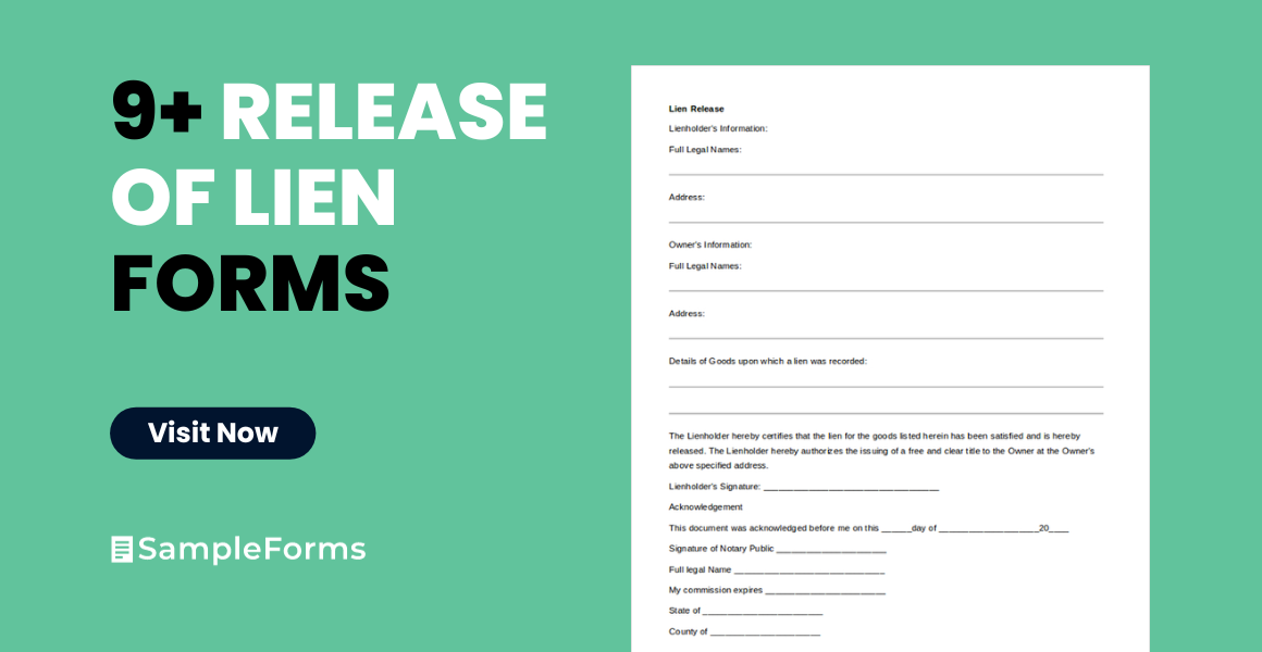 release of lien form