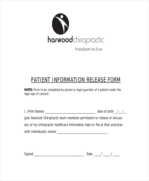 release of patient information form