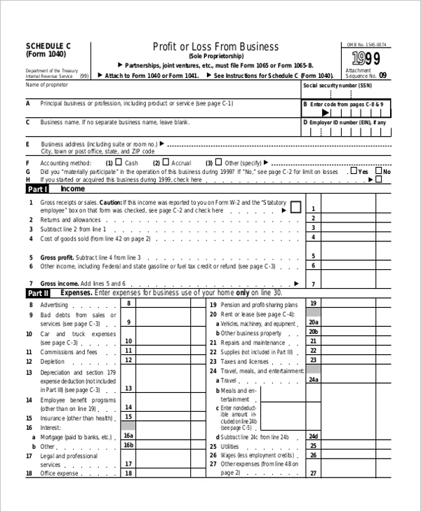 What Is A Schedule C Form