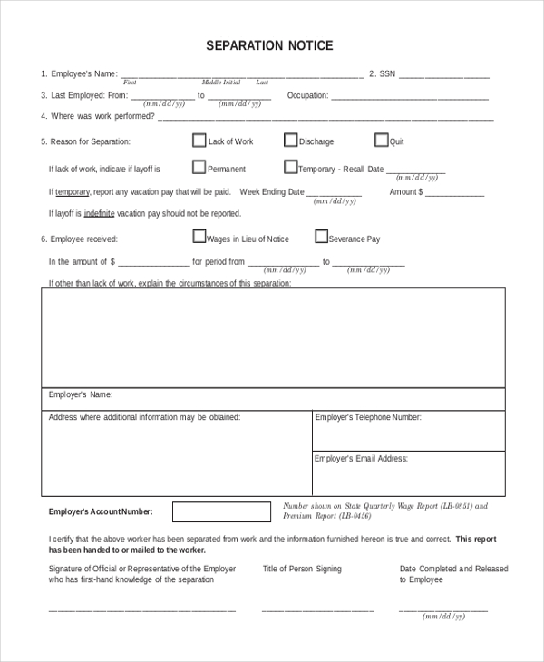 FREE 22+ Sample Notice Forms in PDF | MS Word