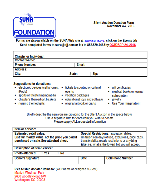 FREE 12+ Sample Donation Request Forms in PDF | MS Word | Excel