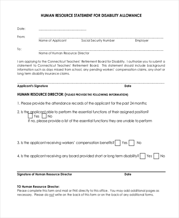 Social Security Disability Application Form Printable 5906