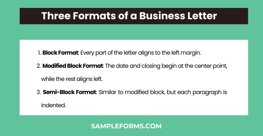 three formats of a business letter 1024x530
