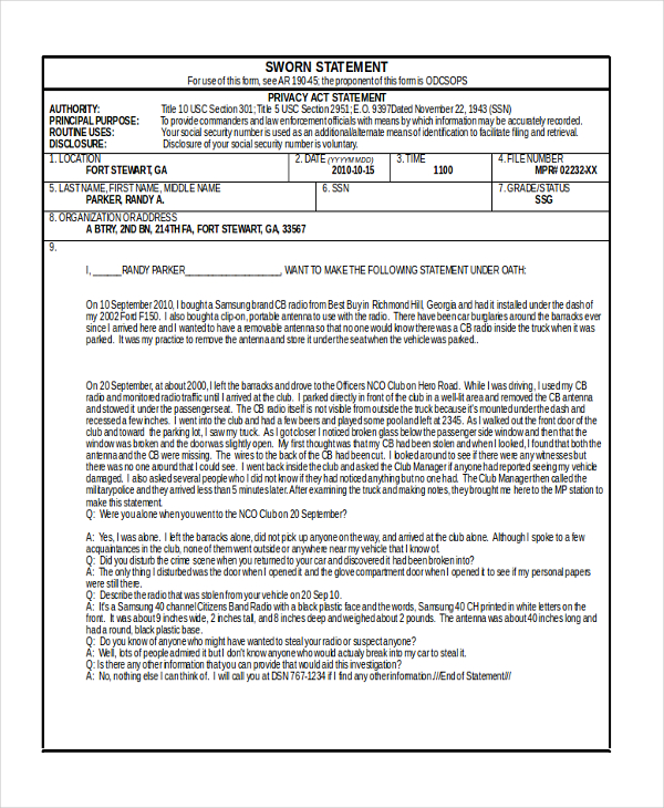 FREE 7+ Sample Army Counseling Forms in PDF MS Word