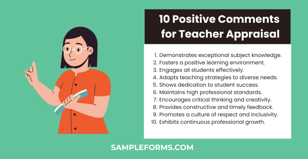 10 positive comments for teacher appraisal 1024x530