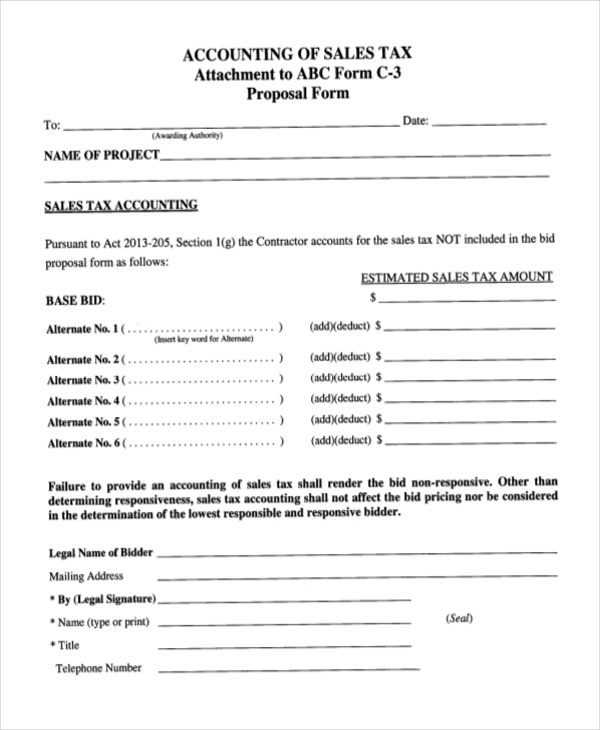 FREE 8+ Sample Blank Accounting Forms in PDF MS Excel MS Word