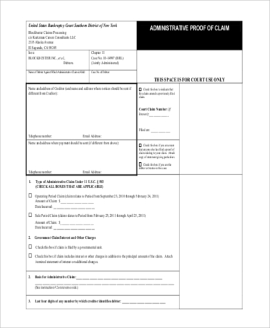 assignment of proof of claim