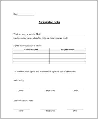 Letter Of Authorization Templates from images.sampleforms.com