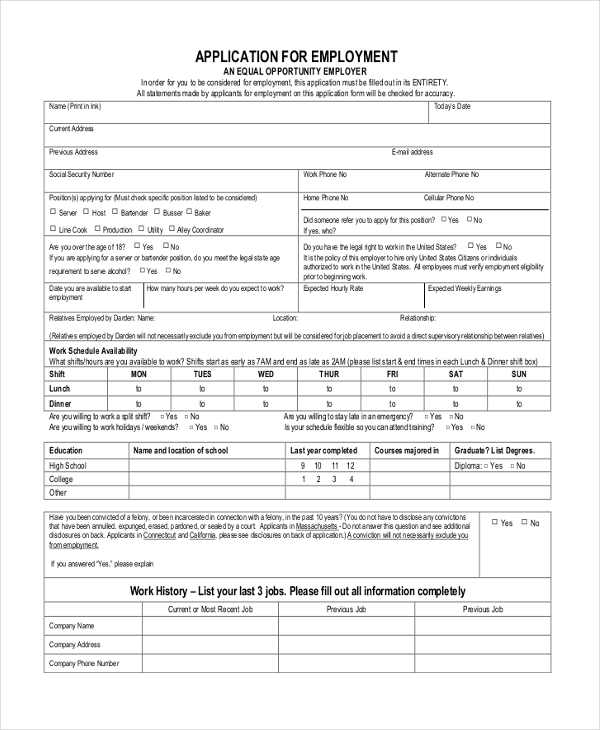 Bartender Job Application Hinatayiling