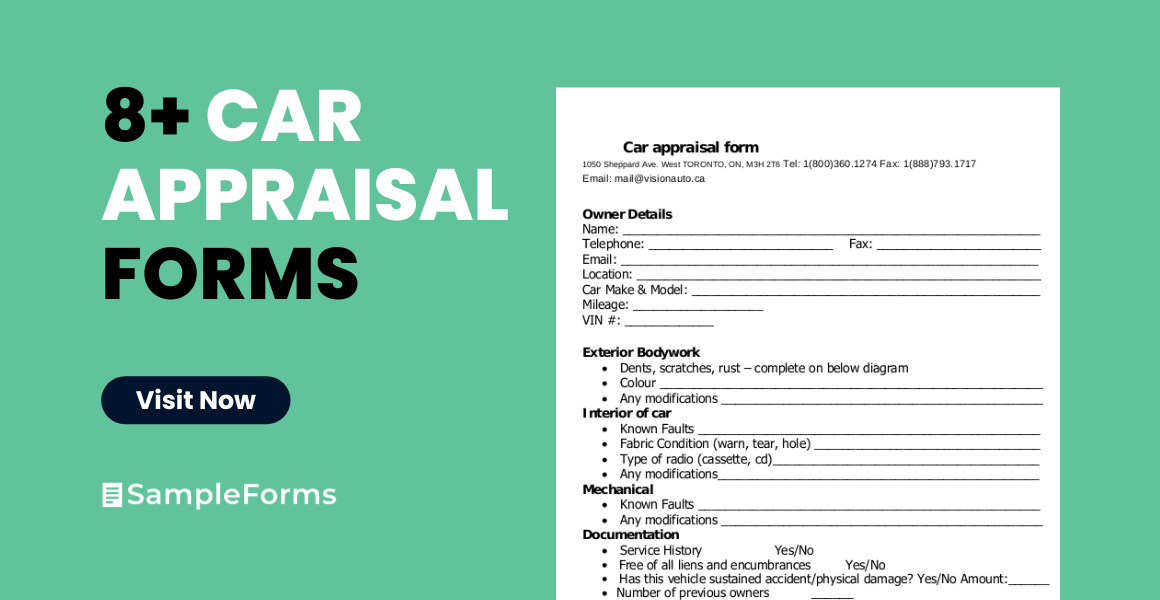 car appraisal form