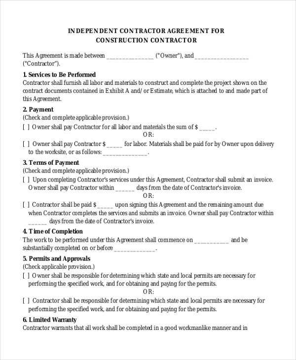 Sample Contract Agreement Form - 8+ Free Documents in PDF
