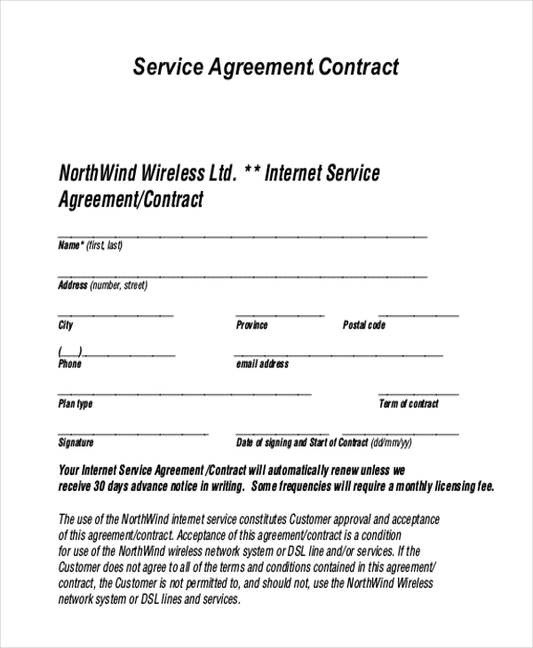 Towing Service Agreement Template