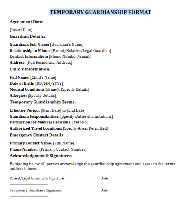 create guardianship word