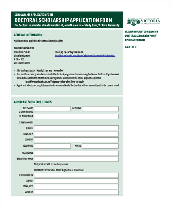 doctoral scholarship application form1
