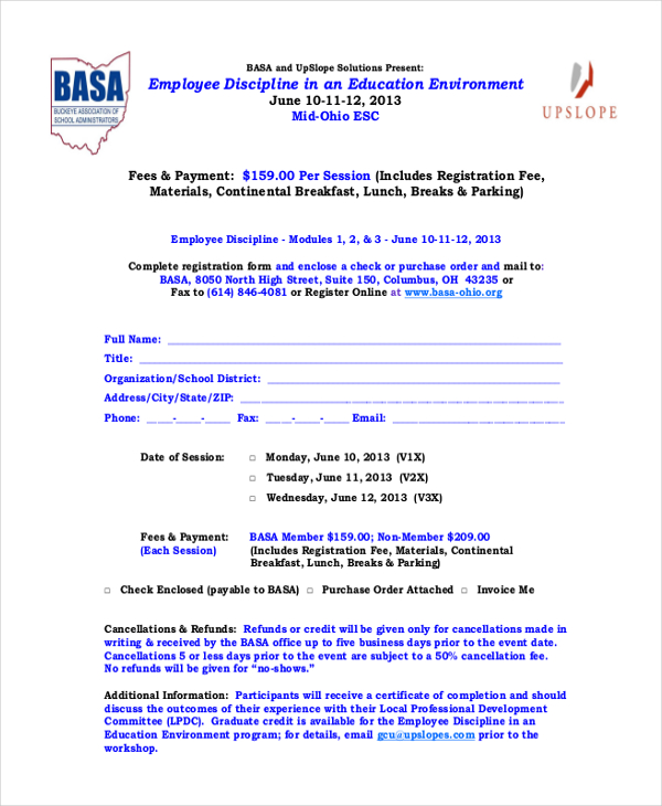 FREE 11+ Employee Discipline Form Samples, PDF, MS Word, Google Docs