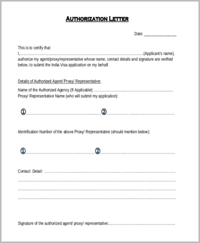 Letter Of Authorization Template from images.sampleforms.com