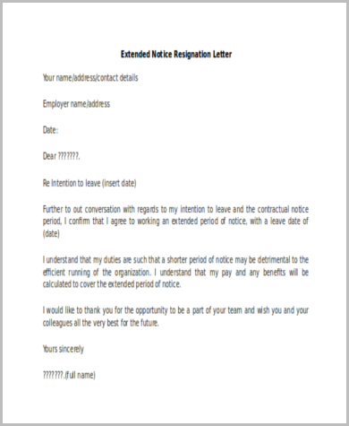 FREE 9+ Sample Resignation Letters in MS Word | PDF