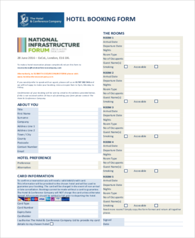 FREE 10+ Sample Hotel Reservation Forms in MS Word | PDF | Excel