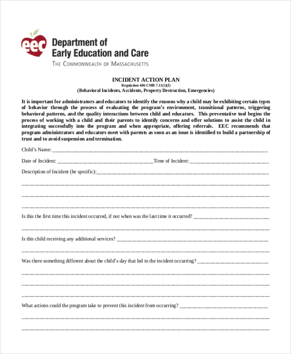 FREE 10+ Sample Action Plan Forms in MS Word PDF Excel