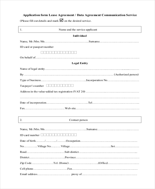 lease agreement application form1