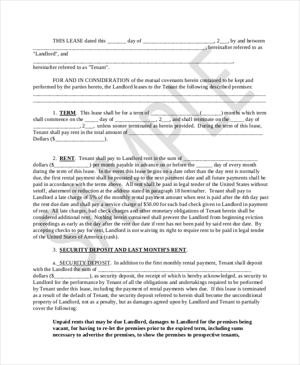 lease purchase agreement house