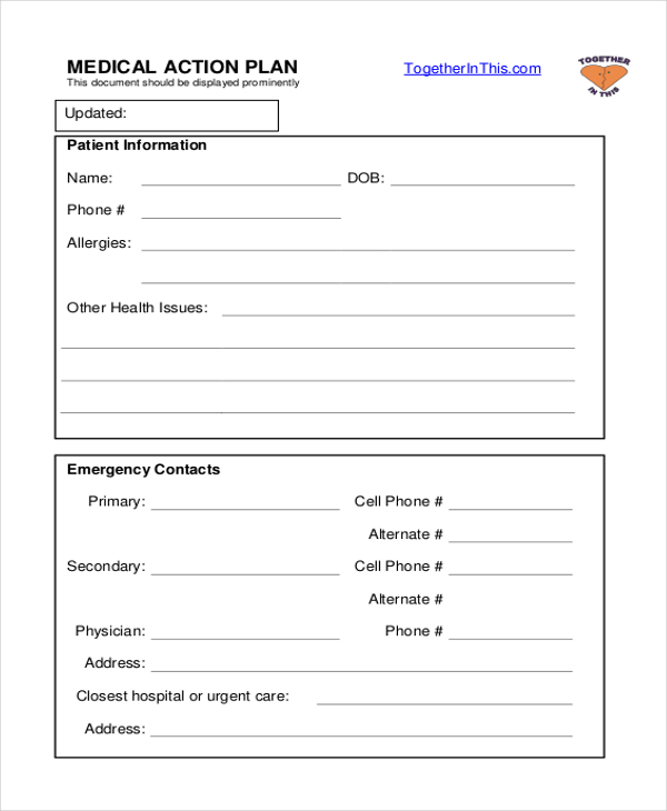 medical action plan