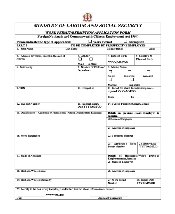 FREE 9+ Sample Social Security Application Forms in PDF