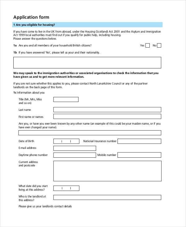 office of housing bond loan application form