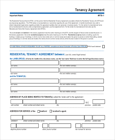 printable blank rental lease agreement1