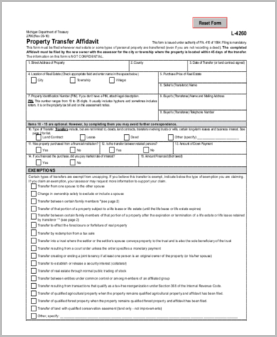 property deed transfer form