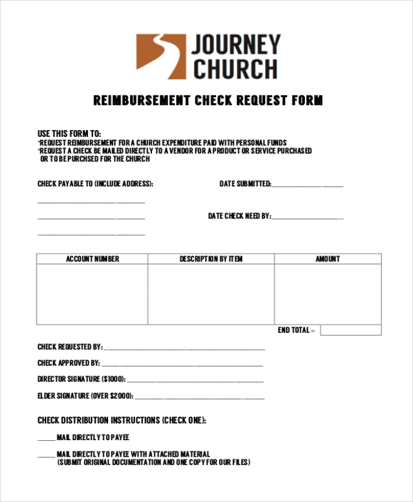 Free 12 Sample Check Request Forms In Ms Excel Ms Word Pdf