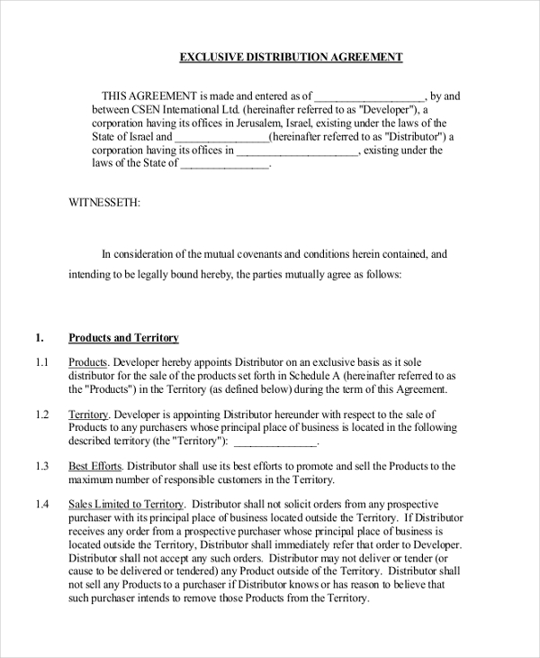 FREE 9+ Sales Agreement Forms in MS Word | PDF