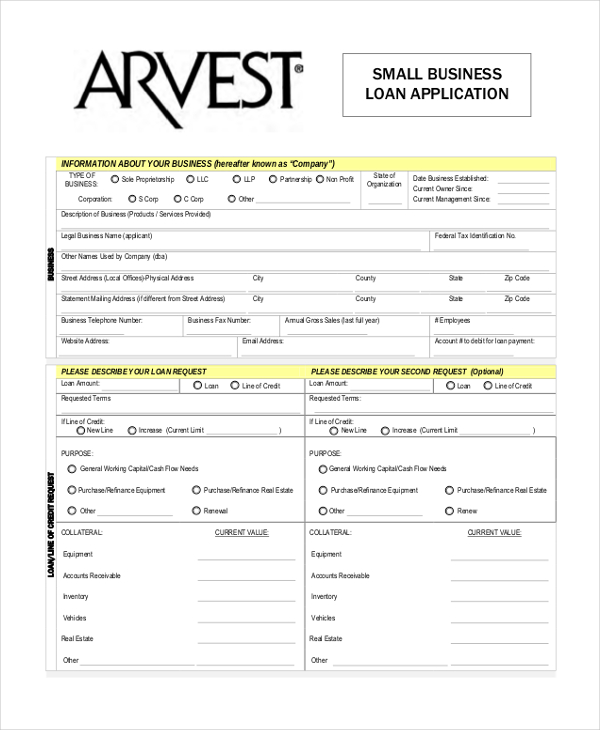 small business loan application form1
