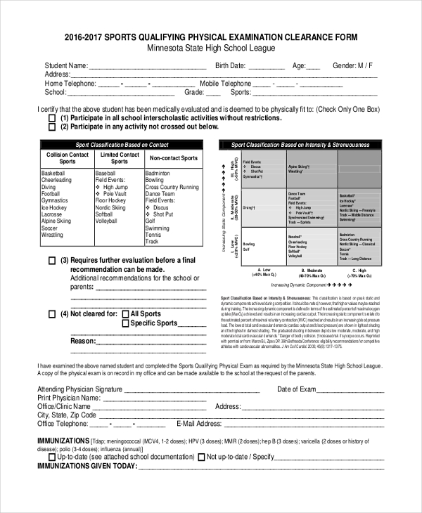 free-8-sample-sports-physical-forms-in-pdf-ms-word