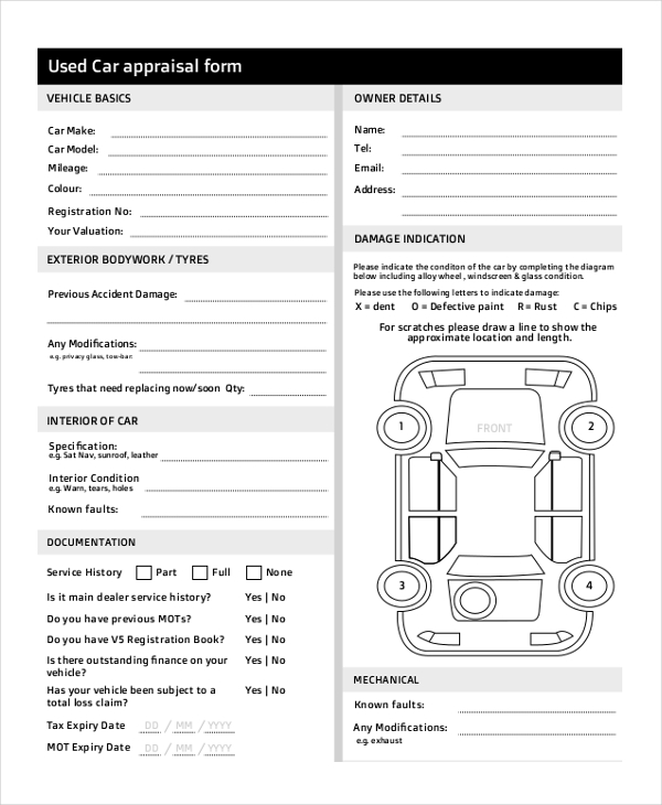 FREE 10+ Sales Appraisal Form Samples, PDF, MS Word, Google Docs