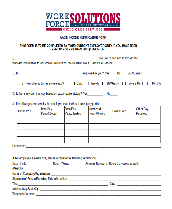 FREE 10+ Sample Verification Forms in PDF MS Word