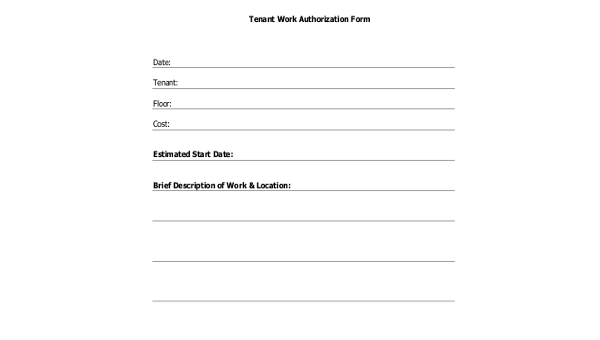 work authorization forms